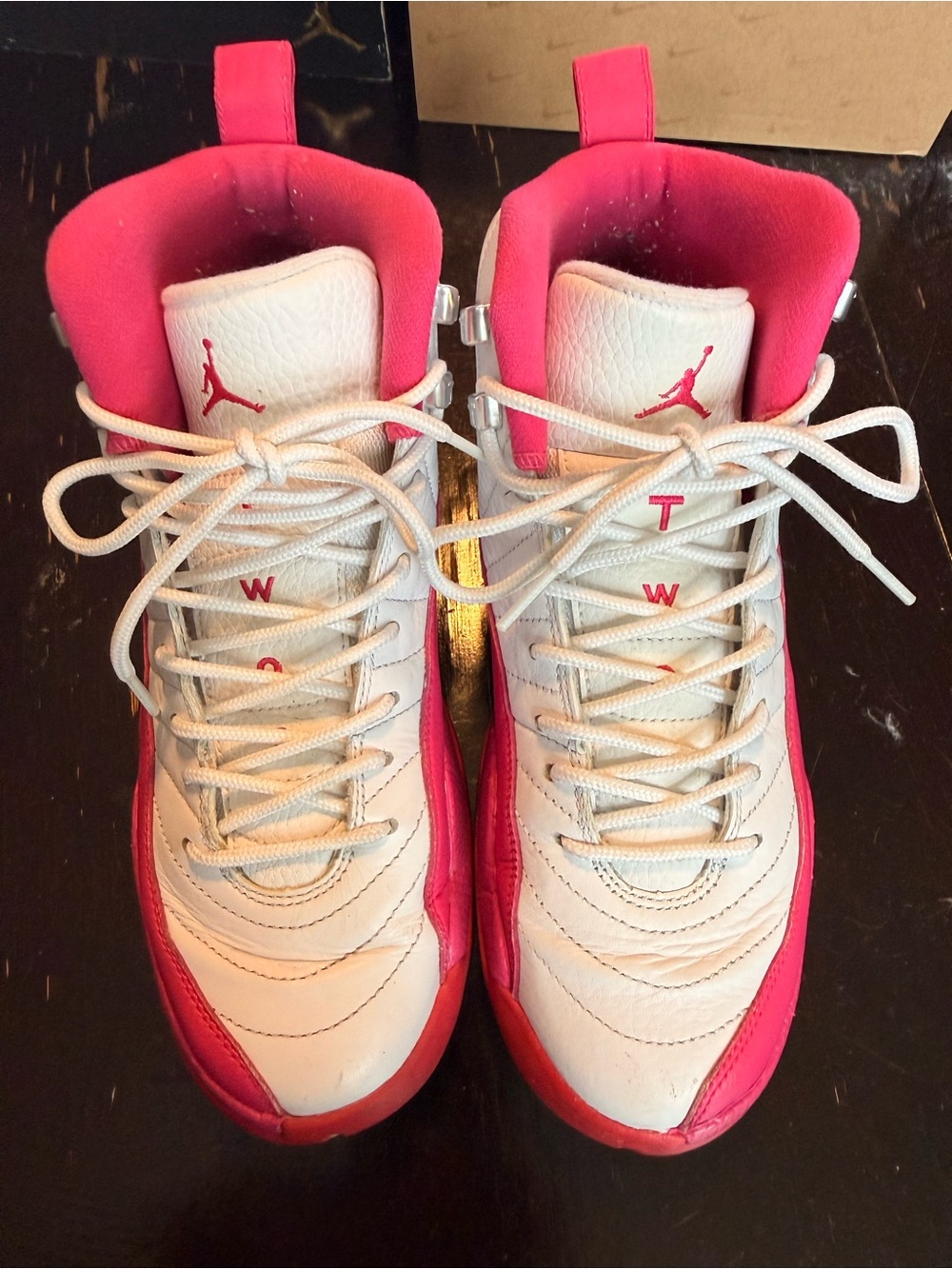 Jordan Women’s White and Pink High-Top Sneakers
